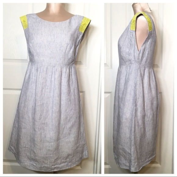 J. Crew Dresses & Skirts - J. Crew “Siesta” Dress Fit & Flared Linen Dress 4